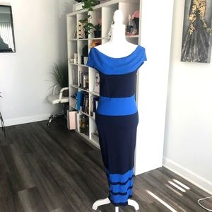 NY&Cblue and navy dress fitted stretch